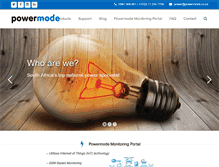 Tablet Screenshot of powermode.co.za
